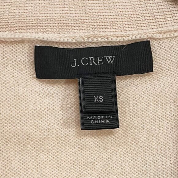 Like New J.Crew 100% Merino Wool Pearl Button Cardigan Blush Pink XS - Picture 4 of 6